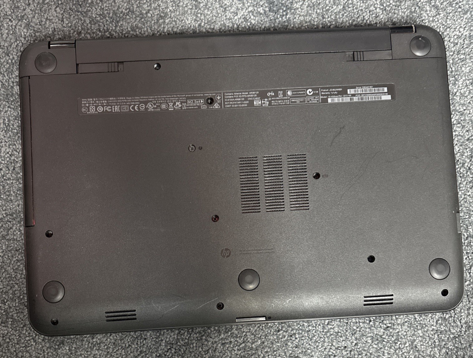 HP Pavilion Notebook AR5B125 Laptop And Battery Only No Charger Tested Working