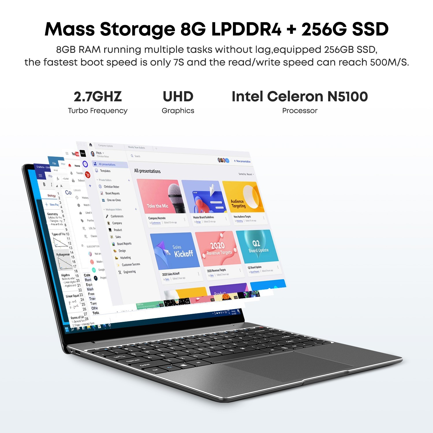 CHUWI GemiBook Pro 14.1″ Laptop Windows 11 Intel N5100 8+256GB Backlit Notebook