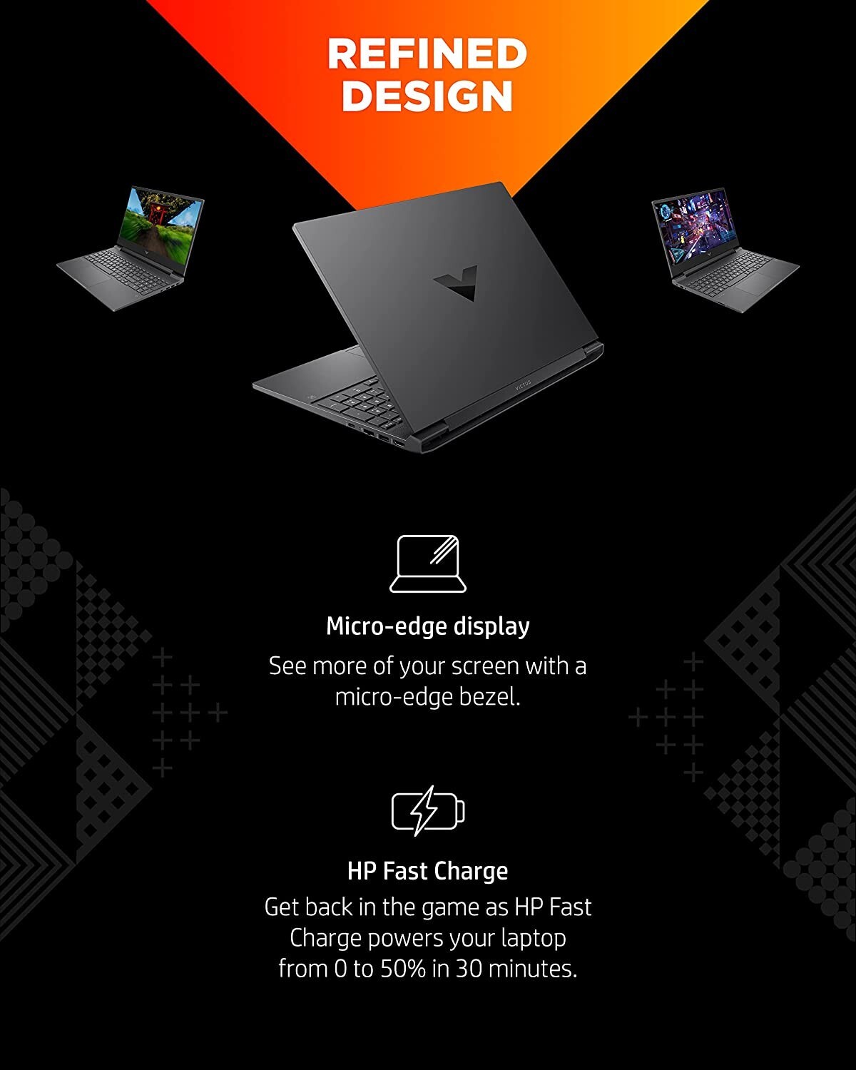 HP Victus 15.6″ Gaming Laptop PC, NVIDIA GeForce RTX 3050 Ti, AMD Ryzen 7 5800H,