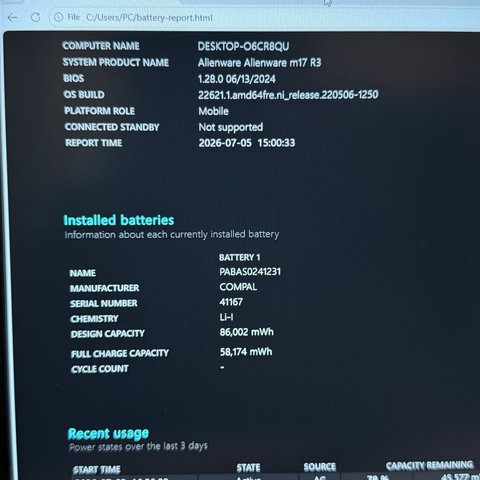 ALIENWARE M17 R3 i9-10980HK 32GB RAM 2TB SSD NVIDIA RTX 2070 SUPER Gaming Laptop