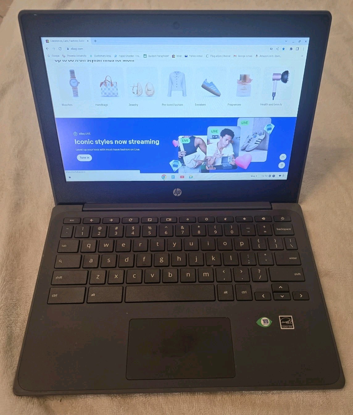 HP Chromebook 11A G8 EE 11.6″ Laptop AMD A4 32GB eMMC 4GB RAM Bag Chome