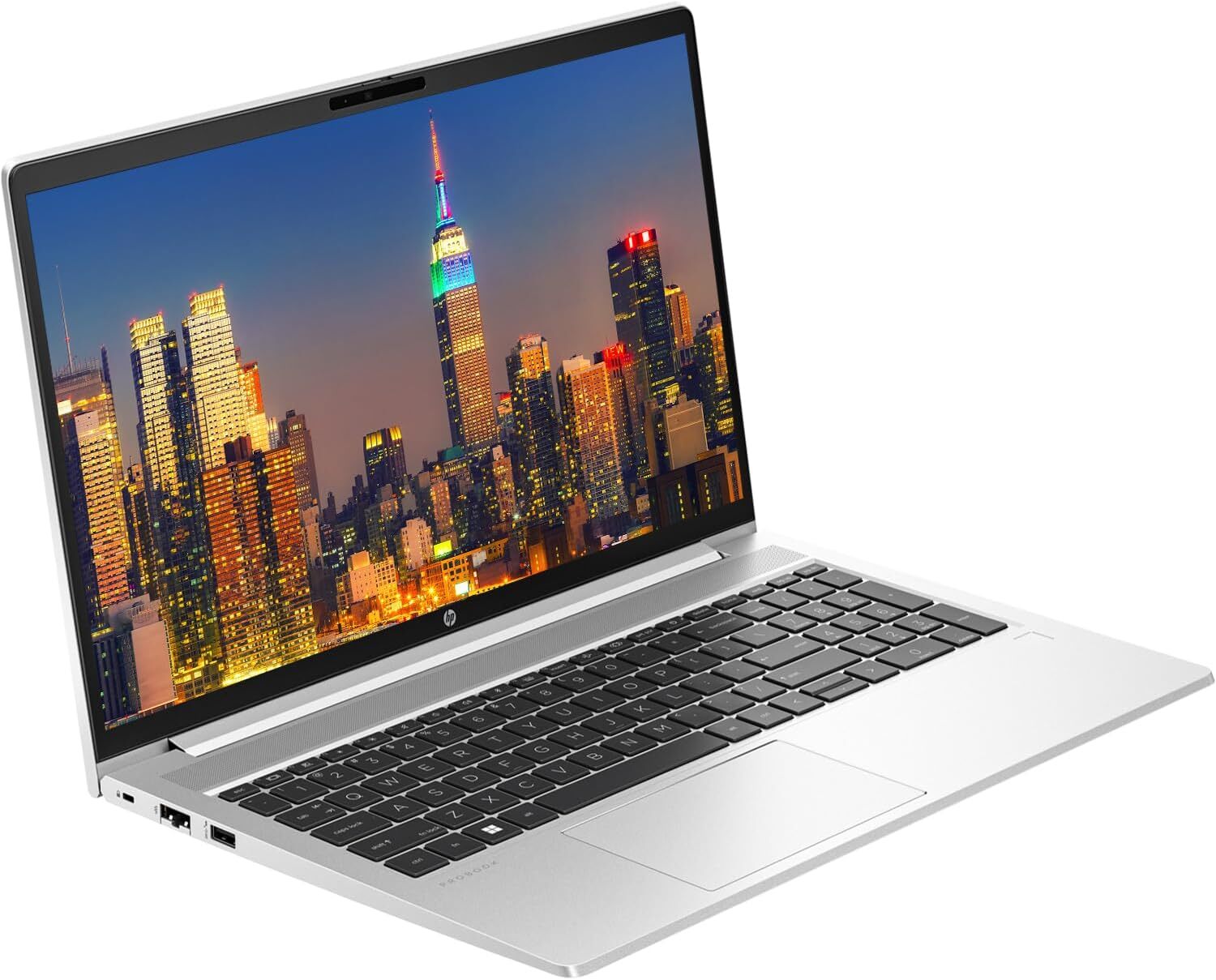HP ProBook 450 G10 15.6″ i5, 8GB RAM, 256GB SSD with 2 EliteDisplay 27″ Monitor