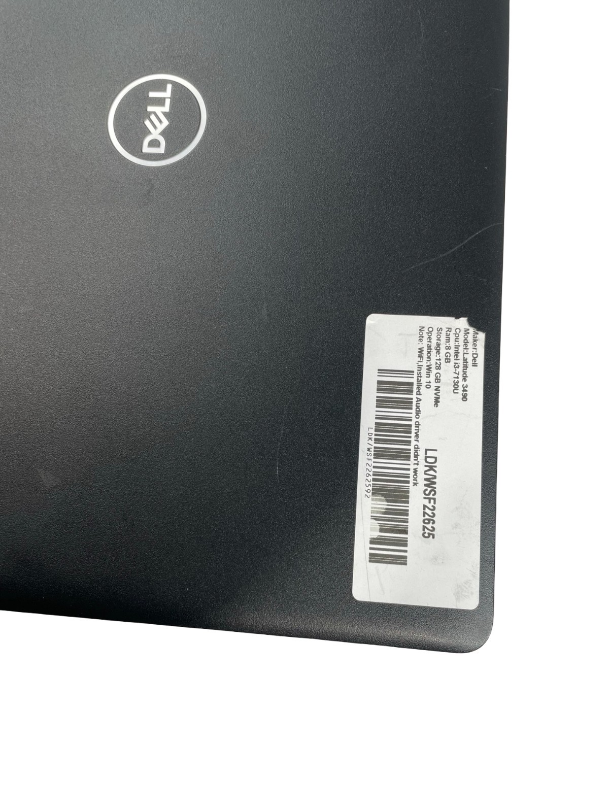 Dell Latitude 3490 Intel i3-7130u/ 8GB /128GB NVMe /Windows 10