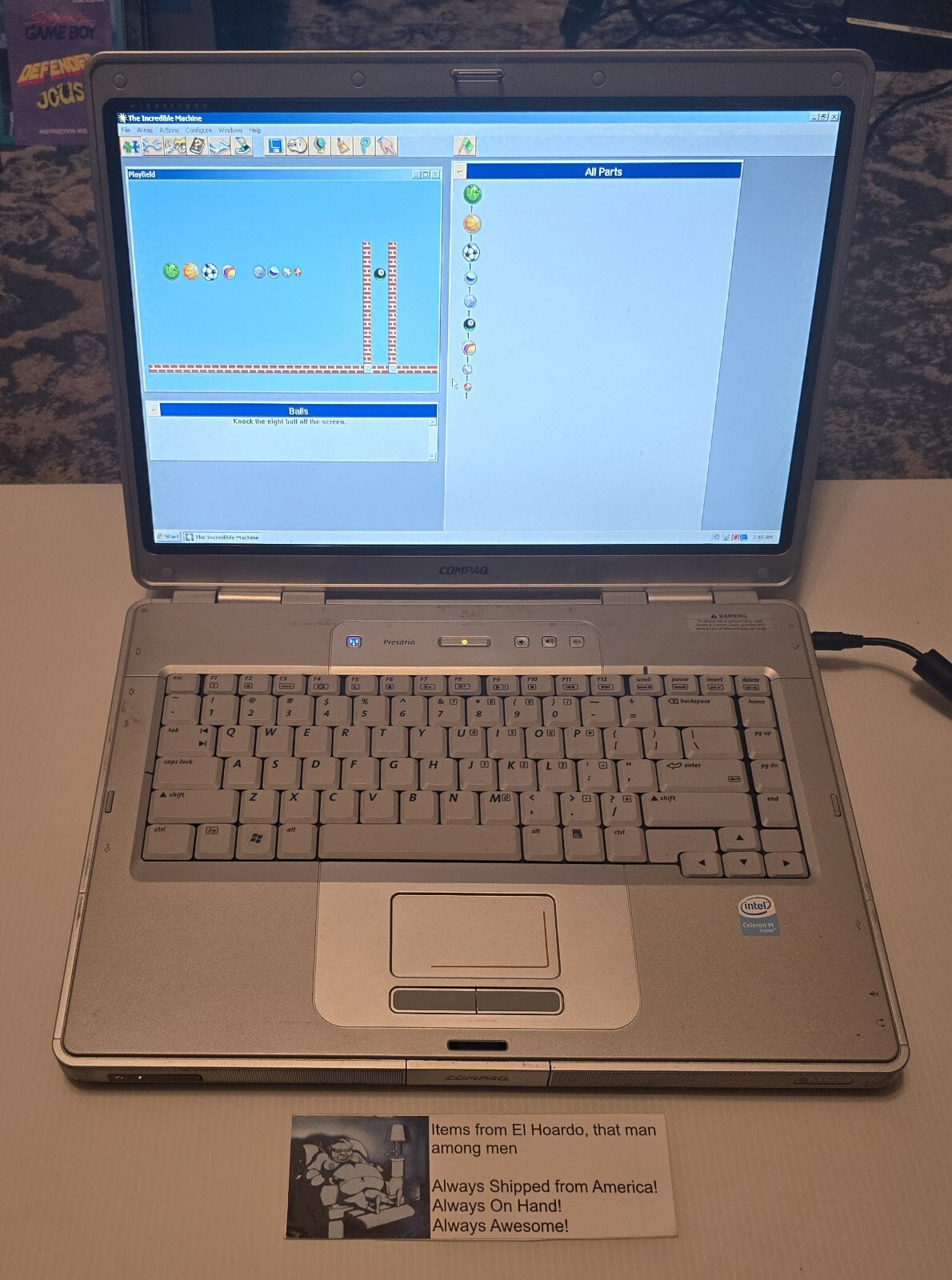 Compaq Presario C500 Intel Celeron M 520 1.60 GHz 512MB RAM 80GB HDD Win XP Fun!
