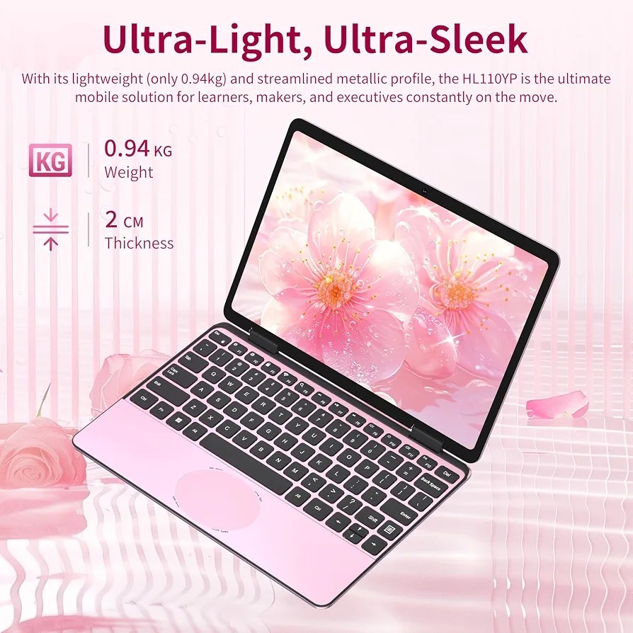 11″ 2-in-1 Touchscreen Laptop, Celeron N100, 16GB DDR4 RAM, 1TB M.2 SSD, FHD…