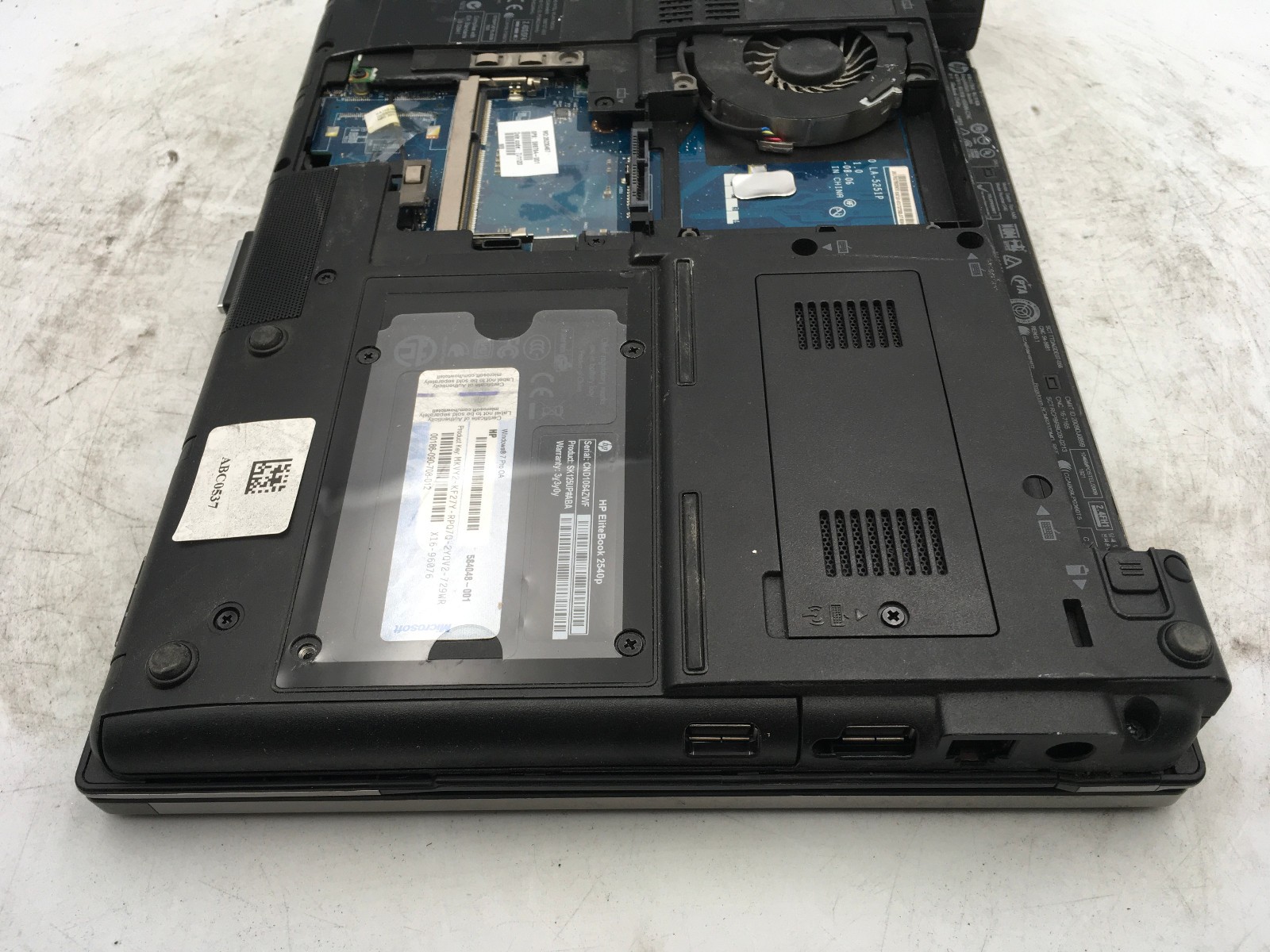 HP ELITEBOOK 2540P – BOOTS TO BIOS – INTEL I5 M540 – 2GB RAM – READ DESCRIP – BB