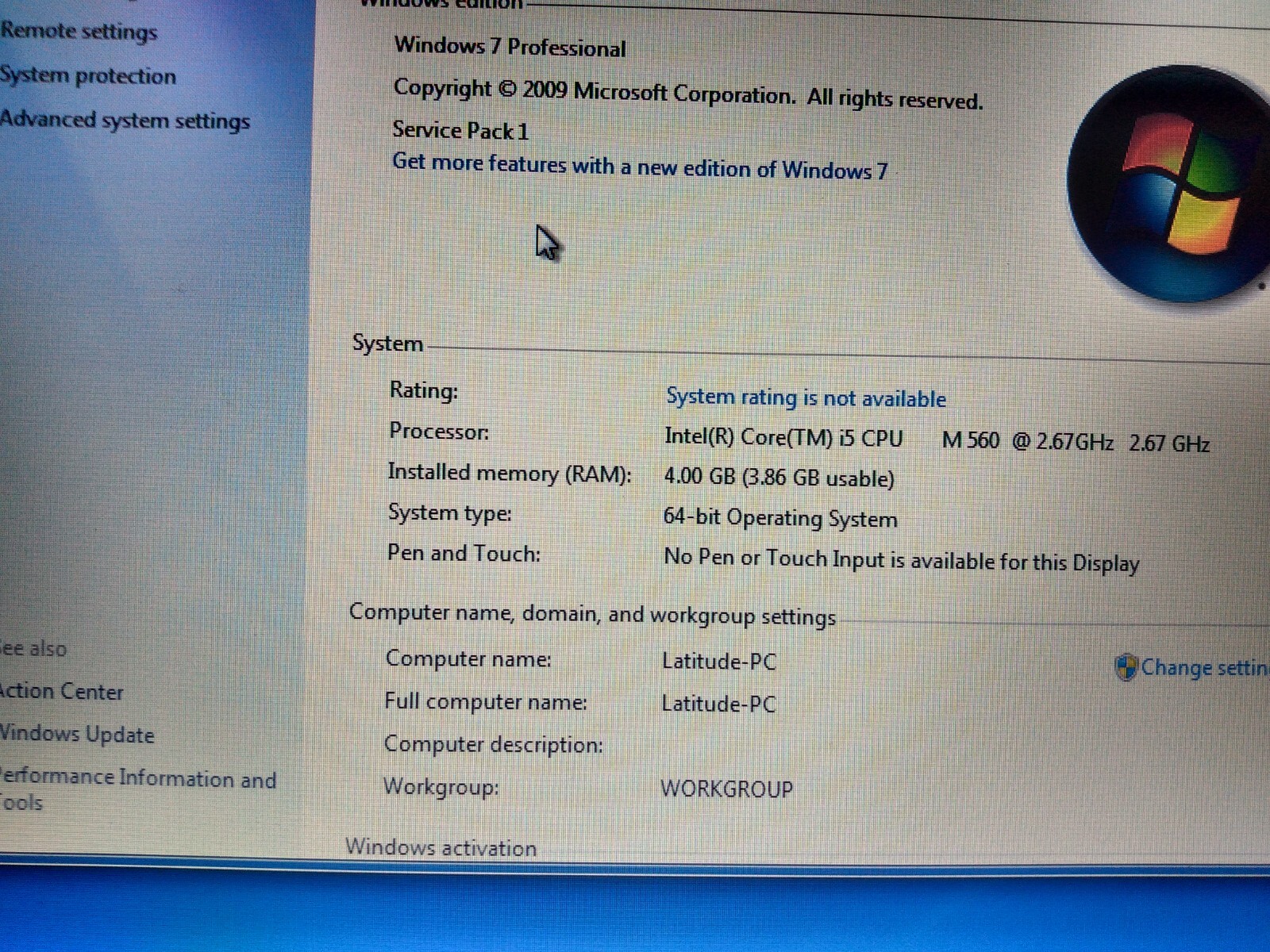 Dell Latitude E6410 14″ (230Gb HDD, Intel Core I5 520m, 2.4ghz, 4GB) Laptop