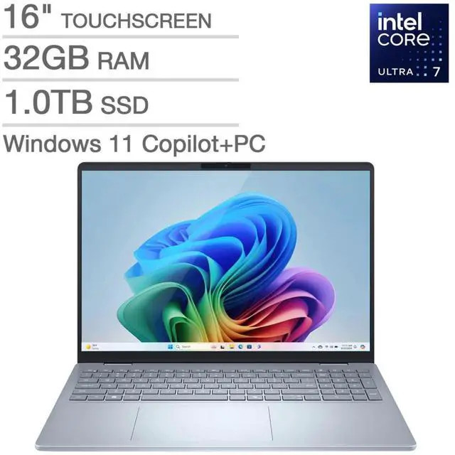 Dell 16 Plus 16 in FHD+ Touch Copilot+ Core Ultra 7 258V 32GB RAM 1TB M.2 PCIe