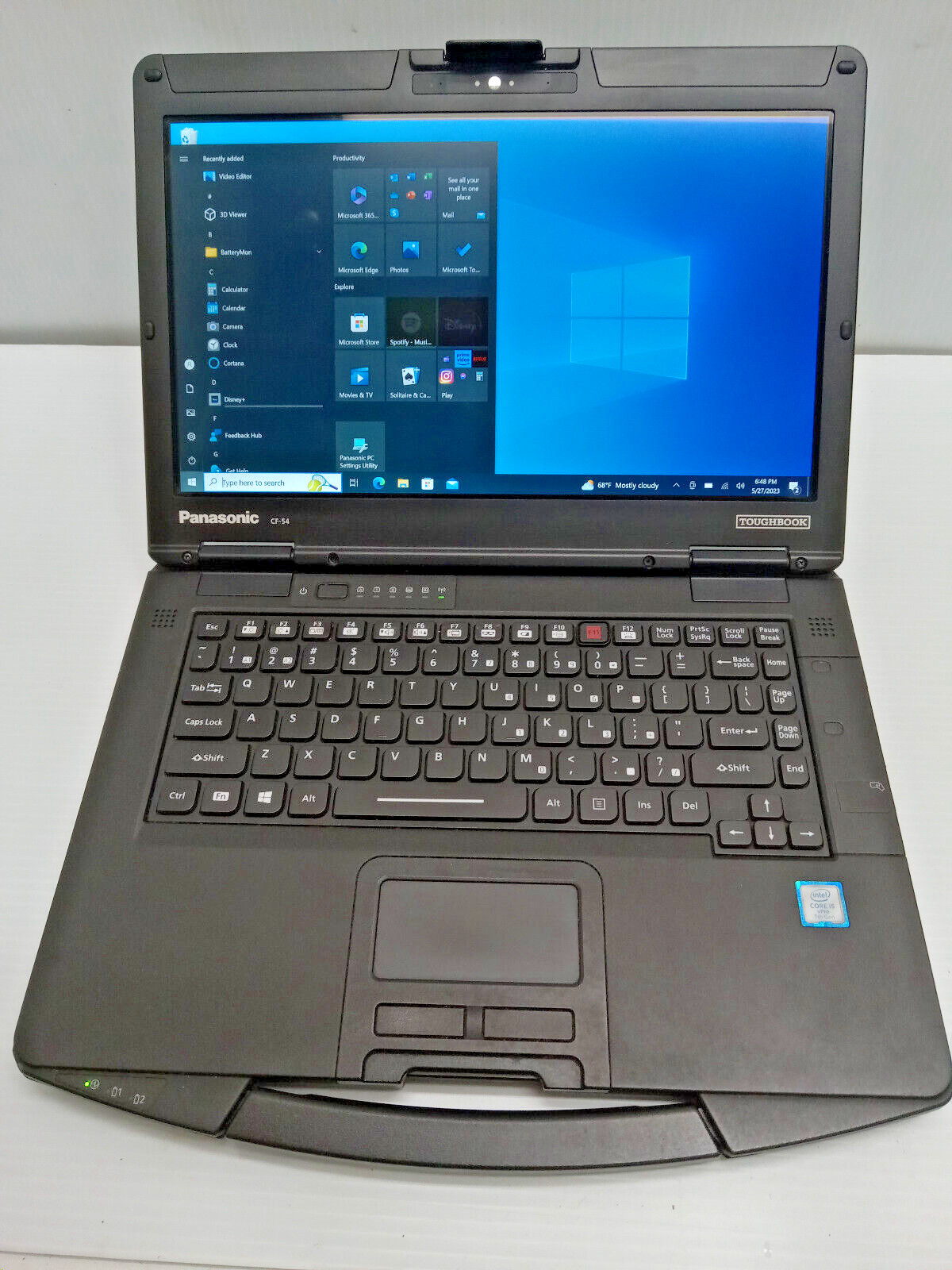 PANASONIC TOUGHBOOK TOUCH CF-54 MK3 i5-7300 GPS NEW 1TB SSD, WEBCAM 4G LTE, DVD