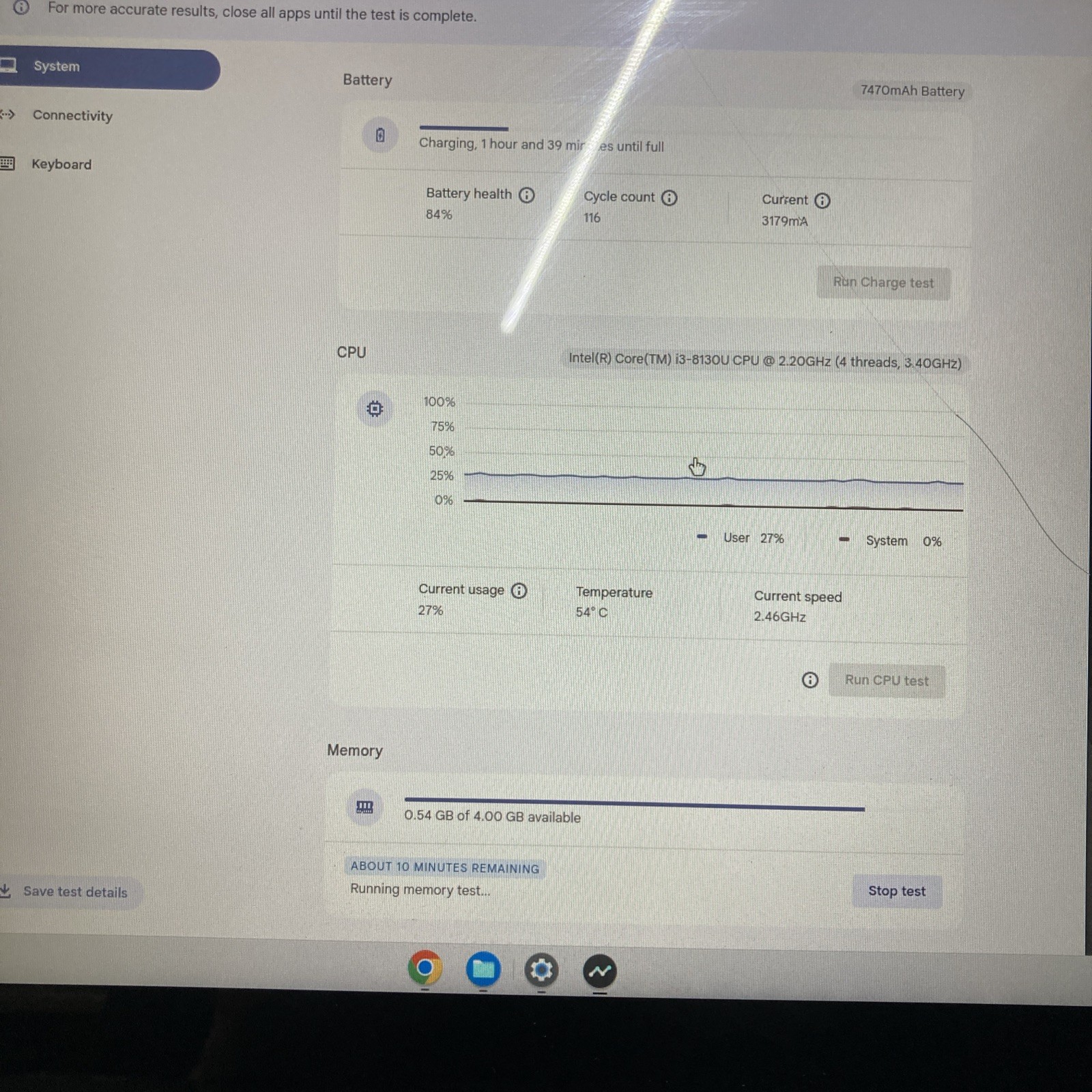 Lenovo Chromebook C340-15 i3-8130U 2.2GHz 4GB RAM 1.8 GB Broken screen