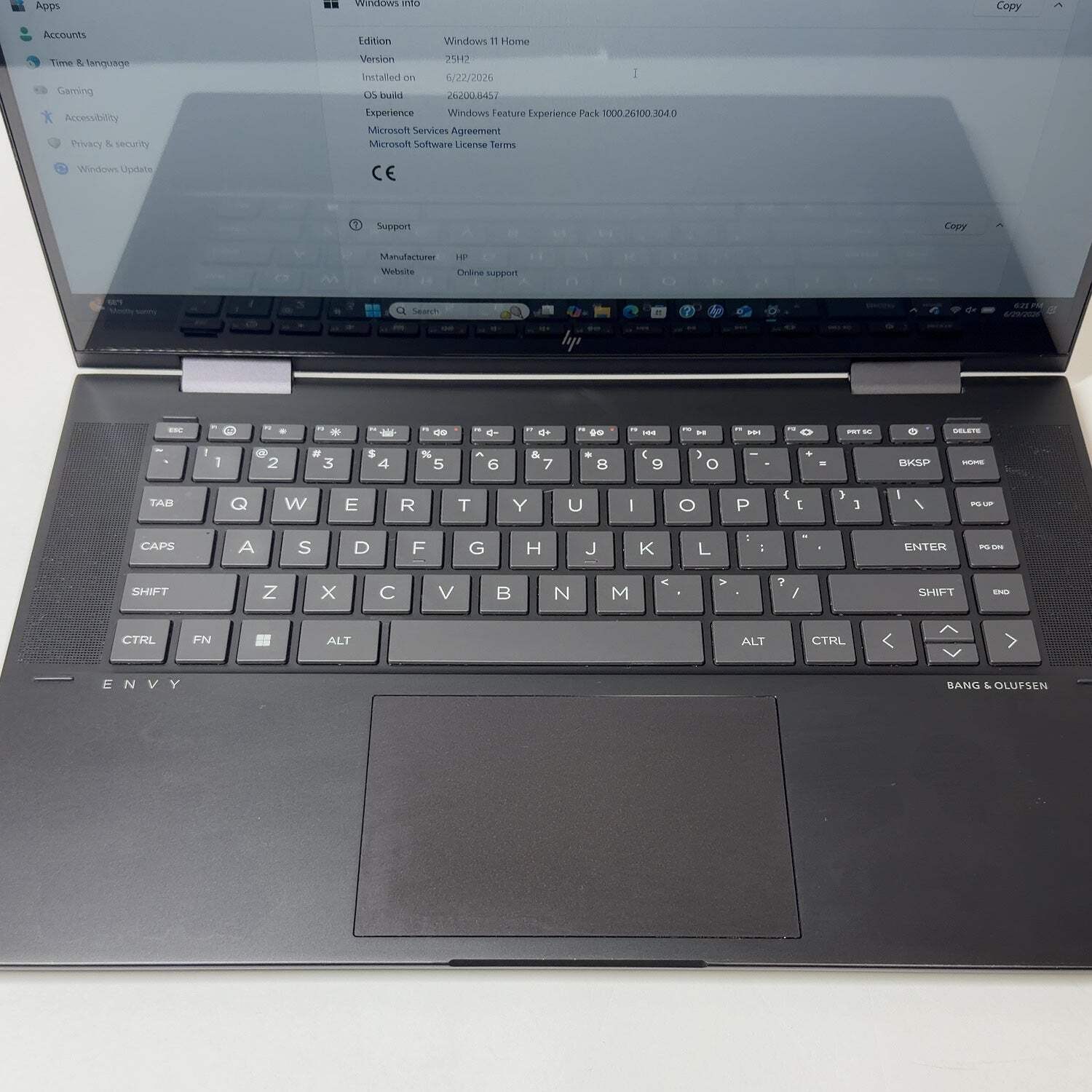 HP Envy 15-fh0023dx 15.6″ Ryzen 7 7730U 2.0GHz 16GB RAM 512GB SSD