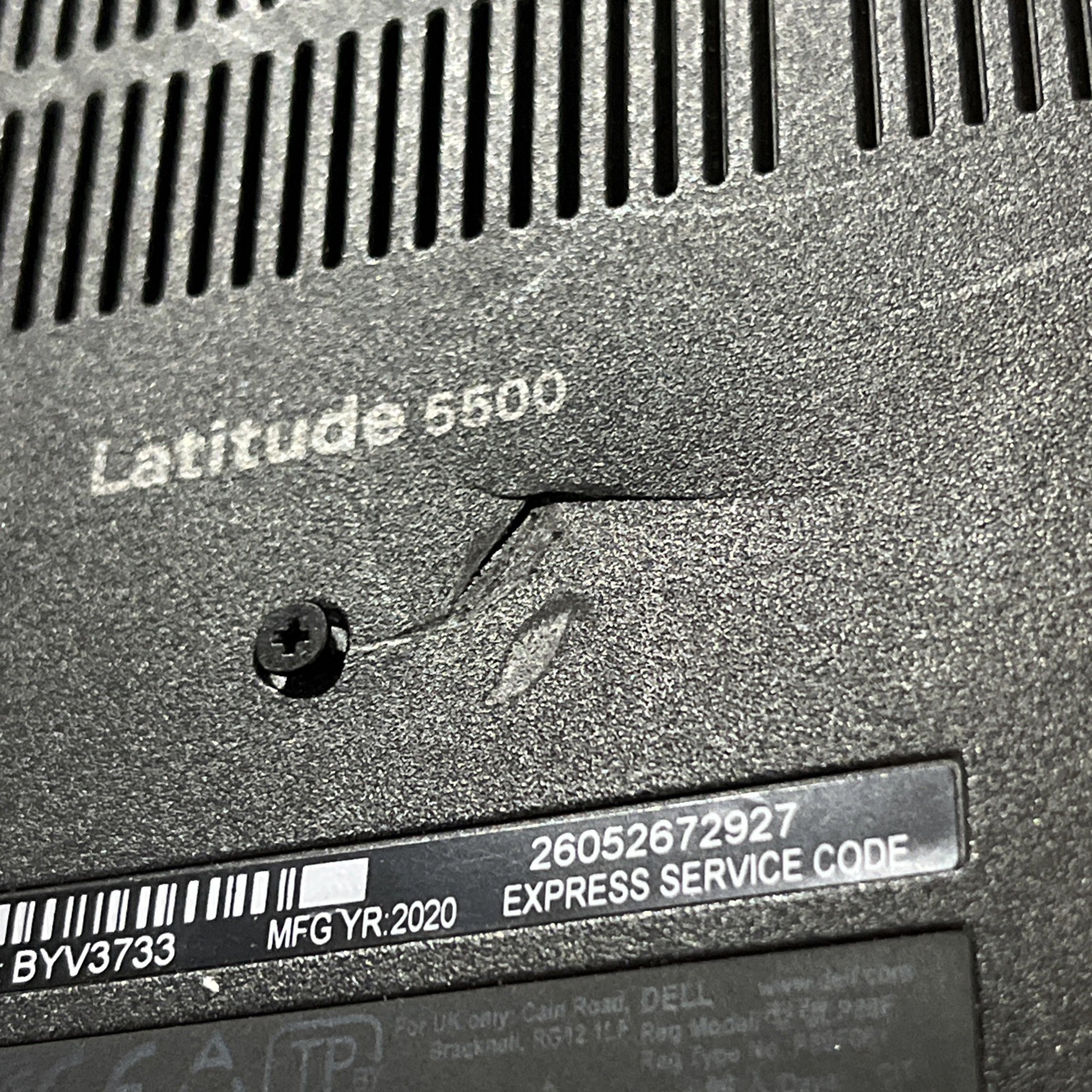 DELL LATITUDE 5500 INTEL CORE I7 8TH GEN 8GB RAM NO HD