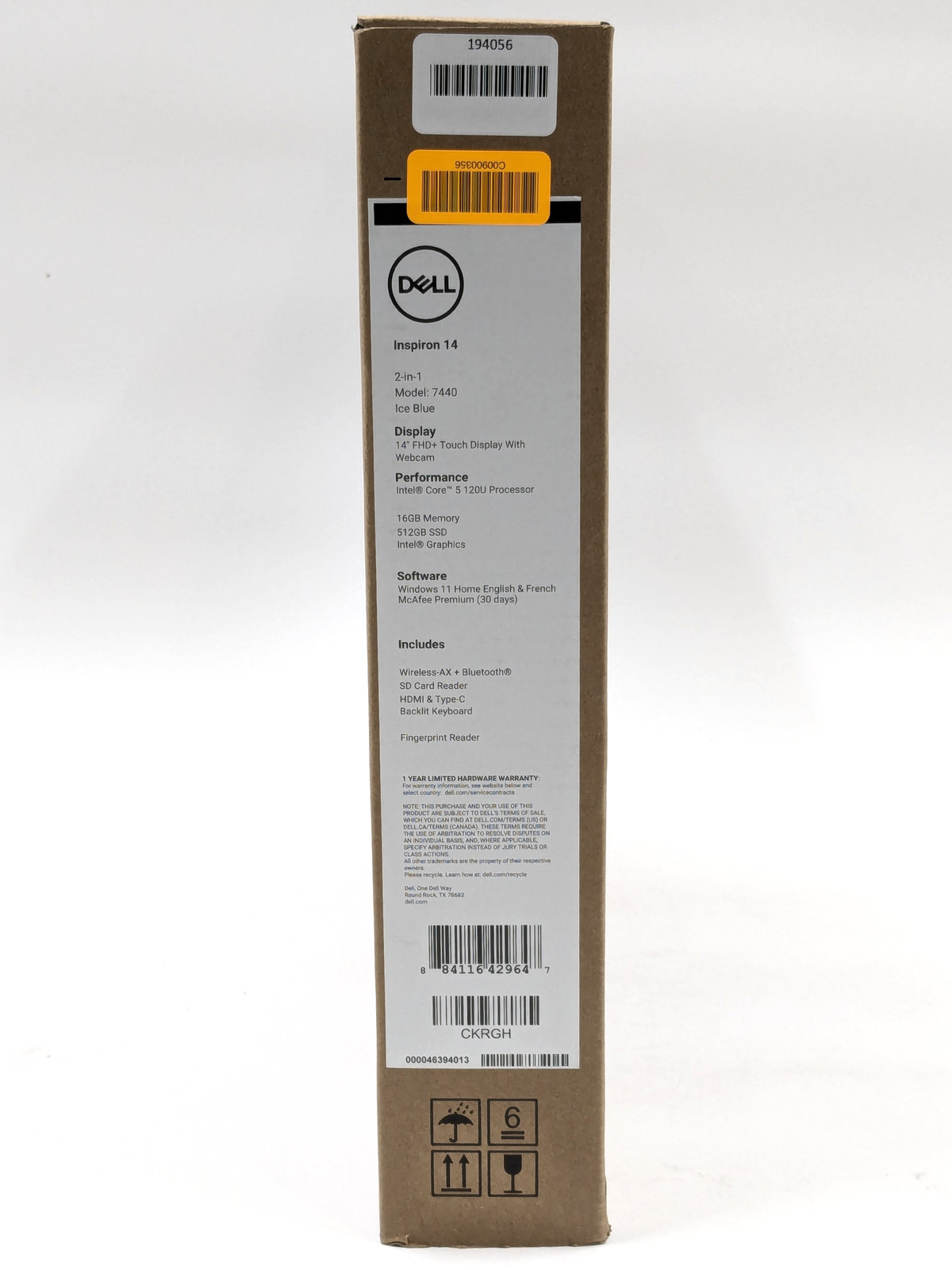 Dell Inspiron 14 7440 2-in-1 14″ Intel Core 5 120U 16GB RAM 512GB SSD W11H