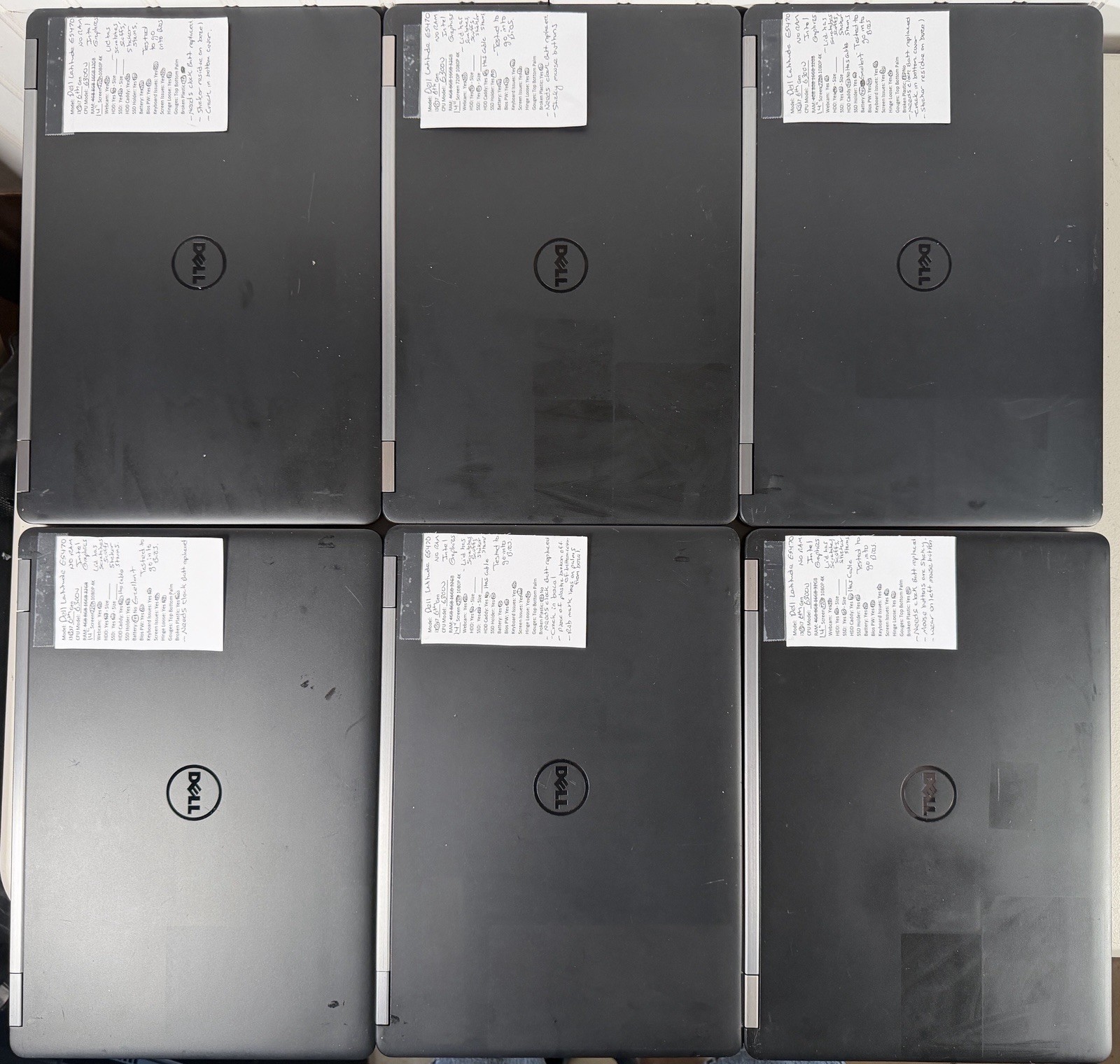 LOT OF 12 Dell Latitude E5470 14″ i5-6300U No RAM/SSD/OS/Charger *READ