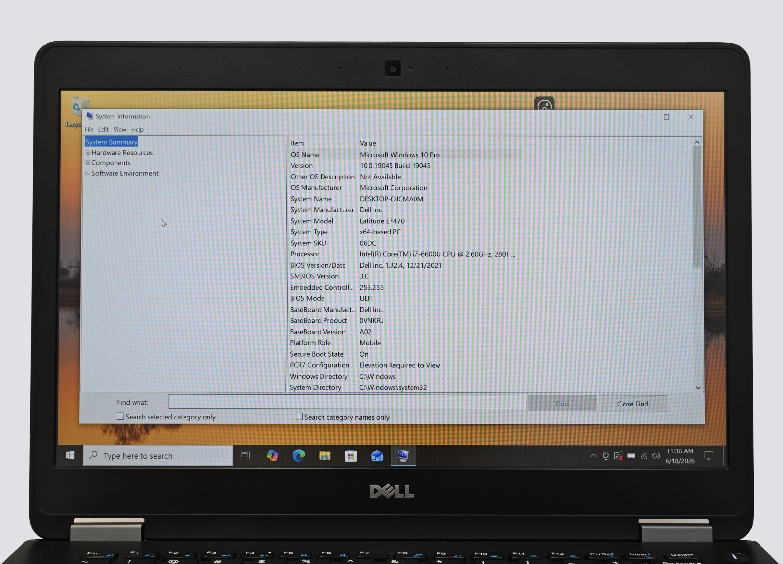 Dell Latitude E7470 i7-6600u 2.6GHz 8GB RAM 128GB M.2 SSD – SEE DESCRIPTION