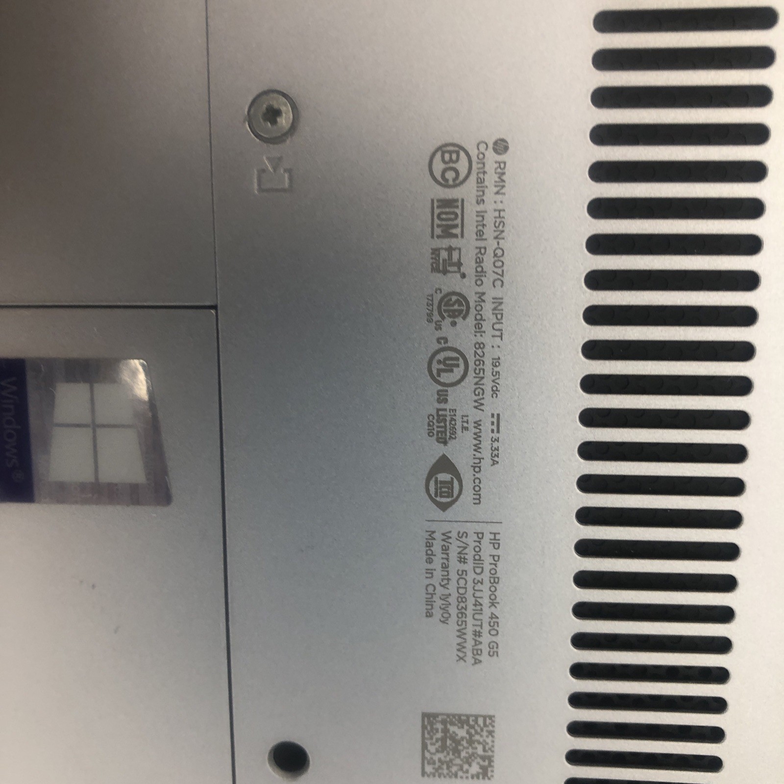 HP PROBOOK 450 G5