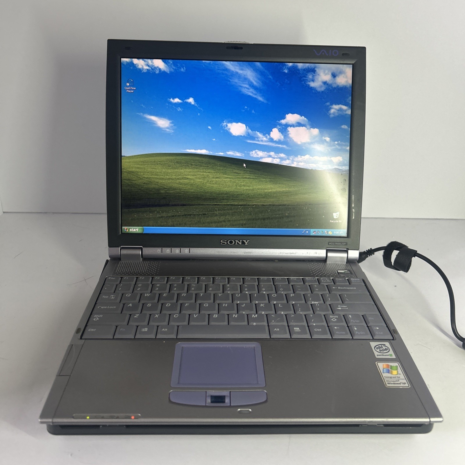 Sony Vaio PCG-R505JSP Laptop With Docking Station Tested And Boots No Power Cord