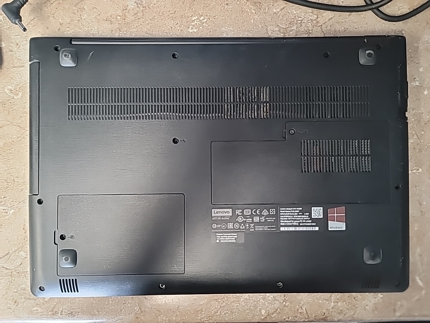 Lenovo Ideapad 310-15ABR, Unknown CPU, 8gb RAM, 15.6″, No HDD, Bulging Battery