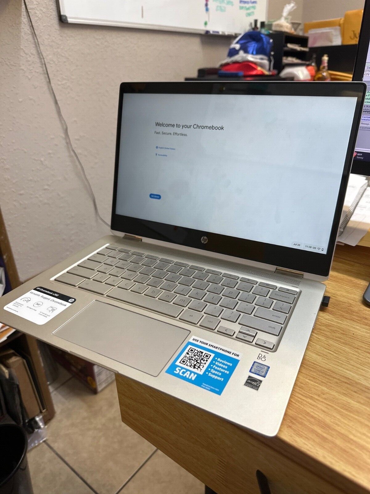 HP Chromebook x360 14in. (64 GB, Intel Core i3 8th Gen., 2.20 GHz, 8GB) Laptop –