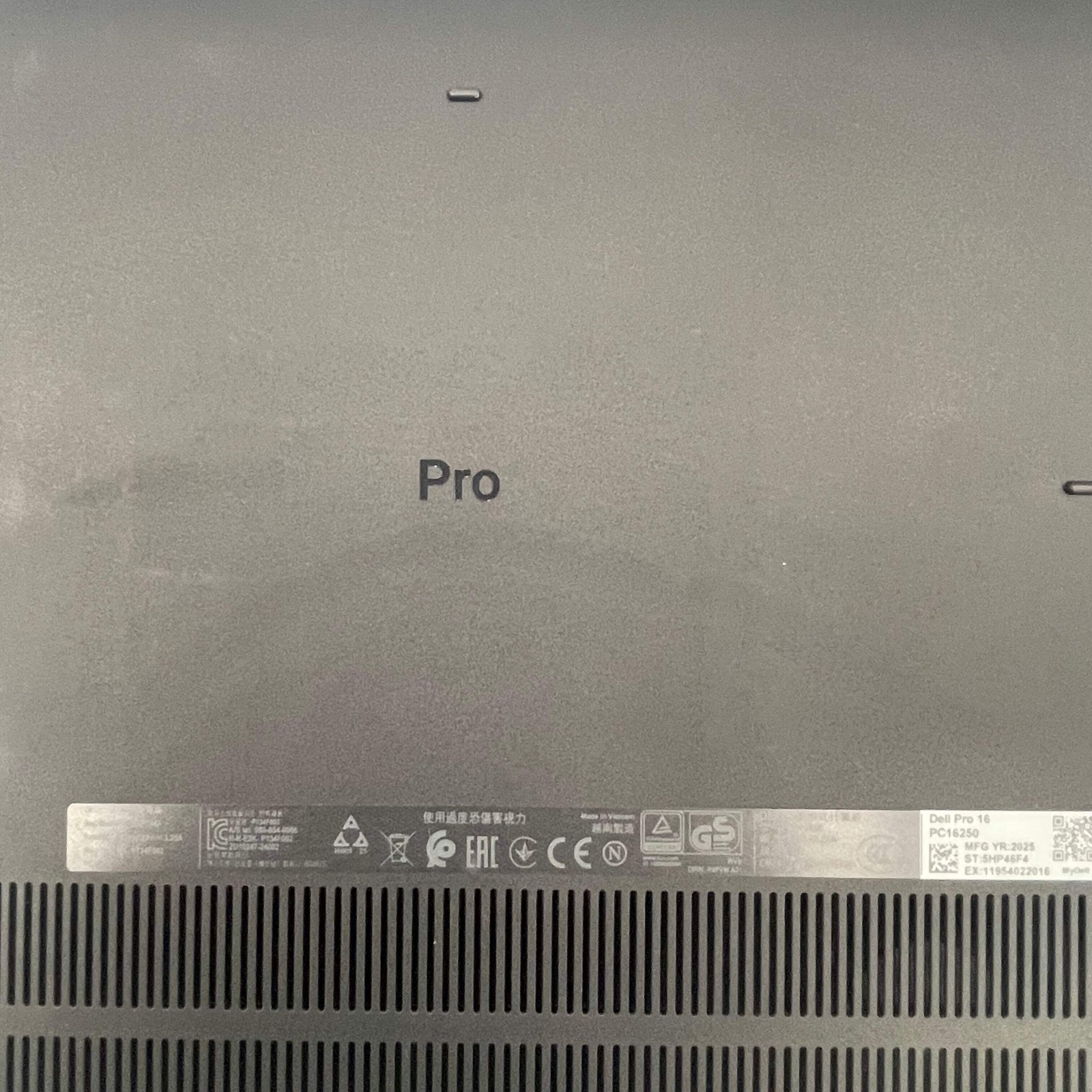 Dell Pro 16 PC16250 16″ Core Ultra 5 225U 1.5GHz 16GB RAM 512GB SSD