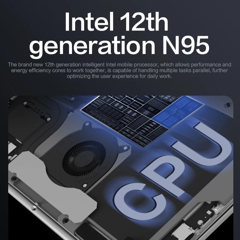 14” Touchscreen Yoga Laptop | Intel N95, 360° Flip, 16:10 IPS, Win 11 Pro, SSD