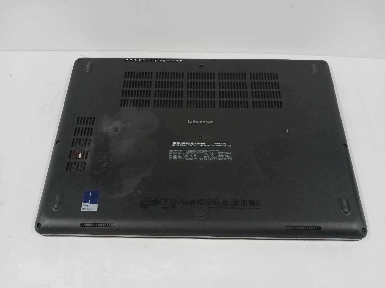 14″ DELL LATITUDE 5480 Intel i5-7440HQ @ 2.80GHz 8GB DDR4 RAM 128GB SSD, NO OS