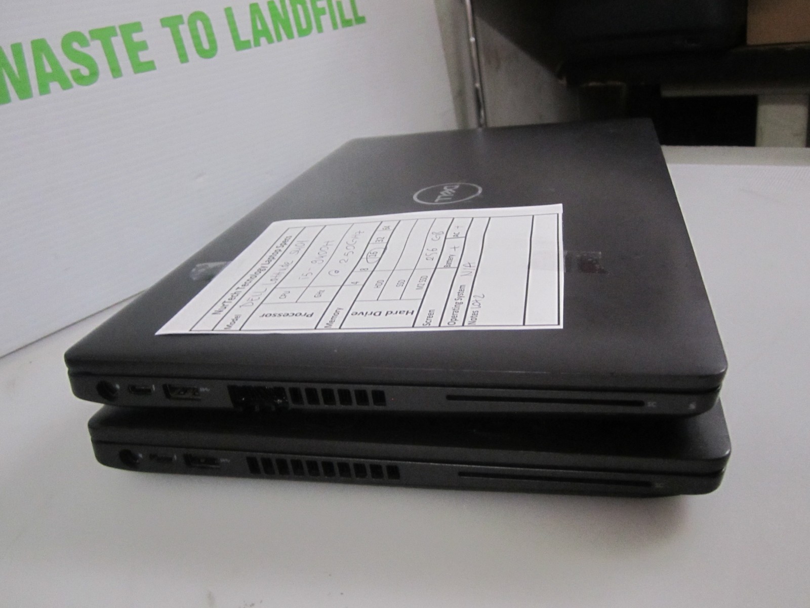 LOT 2 Dell Latitude 5401 i5-9400H 2.5GHz 16GB/240GB m2SSD Laptop +AC NOOS READ_