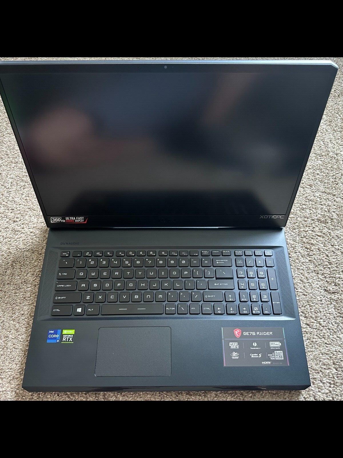 msi ge76 raider 11-UH 053 17.3 gaming laptop fully upgraded to 8TB & 64GB Ram