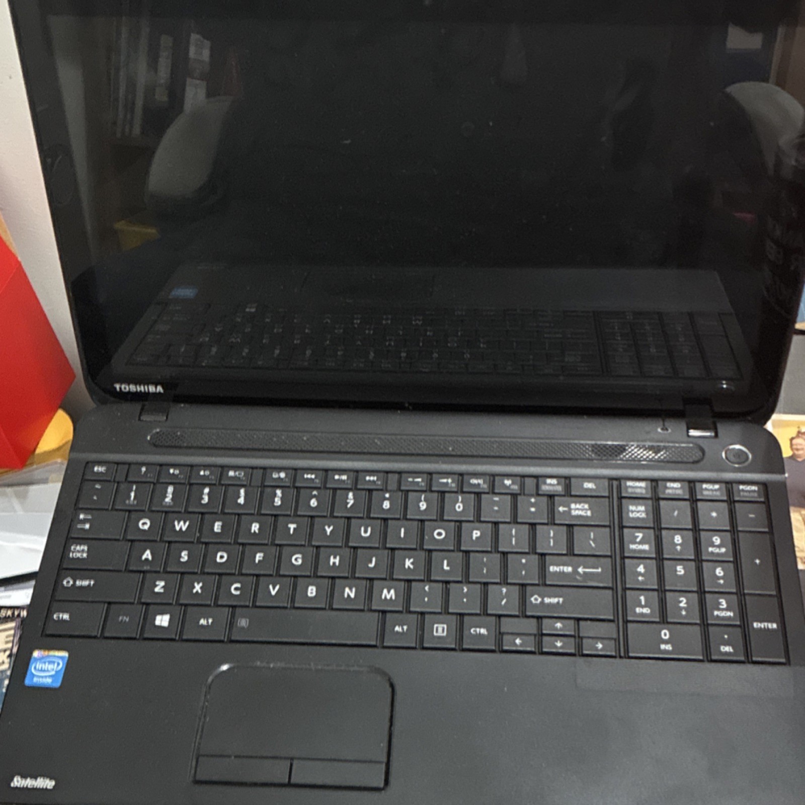 Toshiba Satellite Intel Notebook Laptop Black Numeric Keypad USB HDMI VGA