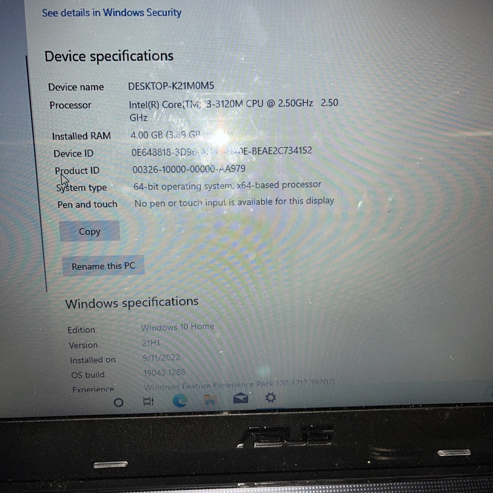 Asus X501A 15.6″ Core i3-3120m 2.5Ghz 4GB RAM 500GB HDD No Battery/Charger