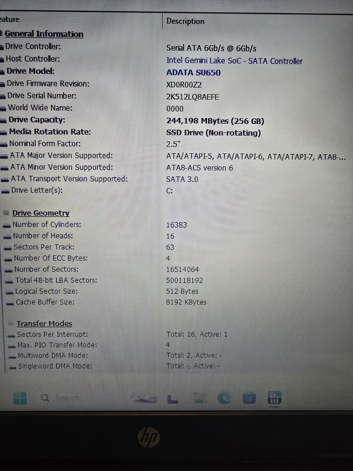 HP Laptop 15-BS2 | Celeron N4000 8GB RAM 256GB SSD | Windows 11 DVDRW
