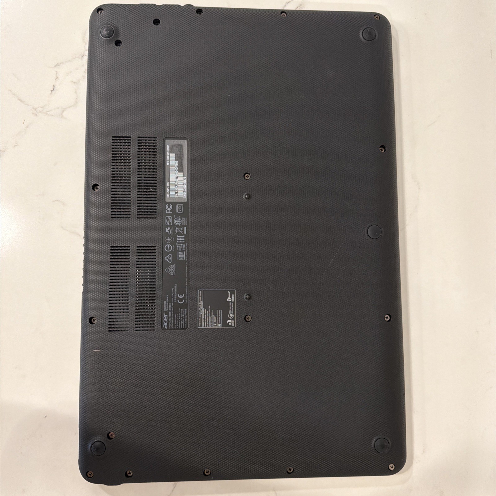 Acer Chromebook Laptop 15-15.6″ HD Celeron N3060 2GB /16GB (CB3-532-C3F7) Gray