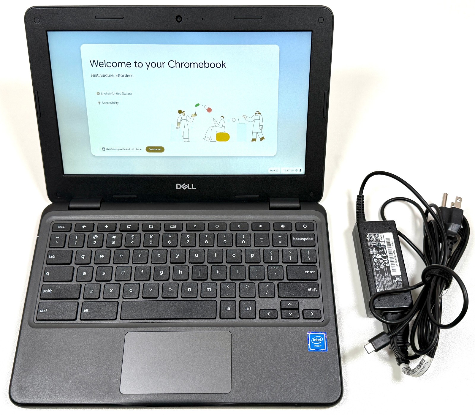 Dell Chromebook 3100 11.6″ HD Non-Touch 1.1GHz Celeron N4020 4GB RAM 16GB eMMC