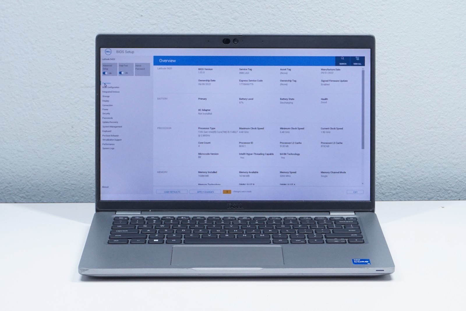 Dell Latitude 5420 Intel Core i5-1145G7 @2.60GHz 512GB SSD 16GB RAM (No OS)