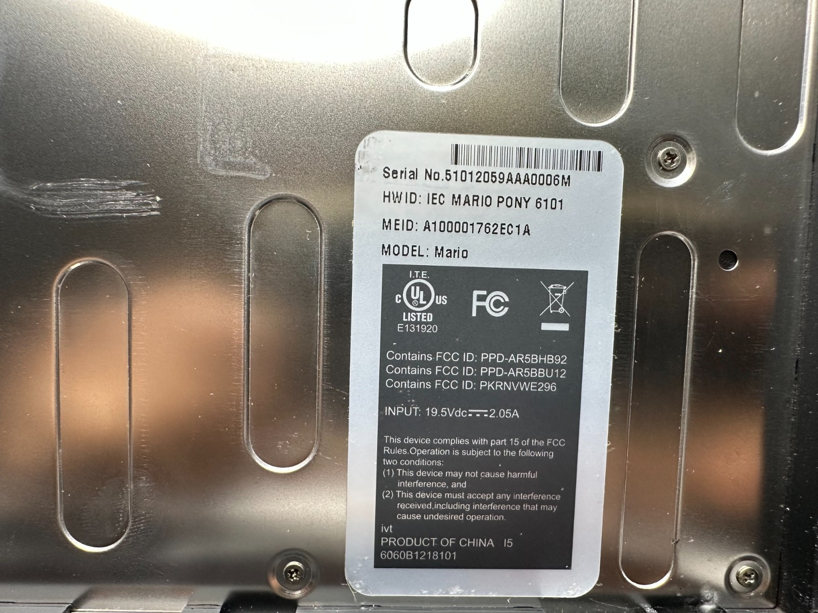 RARE GOOGLE CR-48 MARIO PONY 6101 PILOT PROGRAM TEST CHROMEBOOK, STRICTLY AS IS