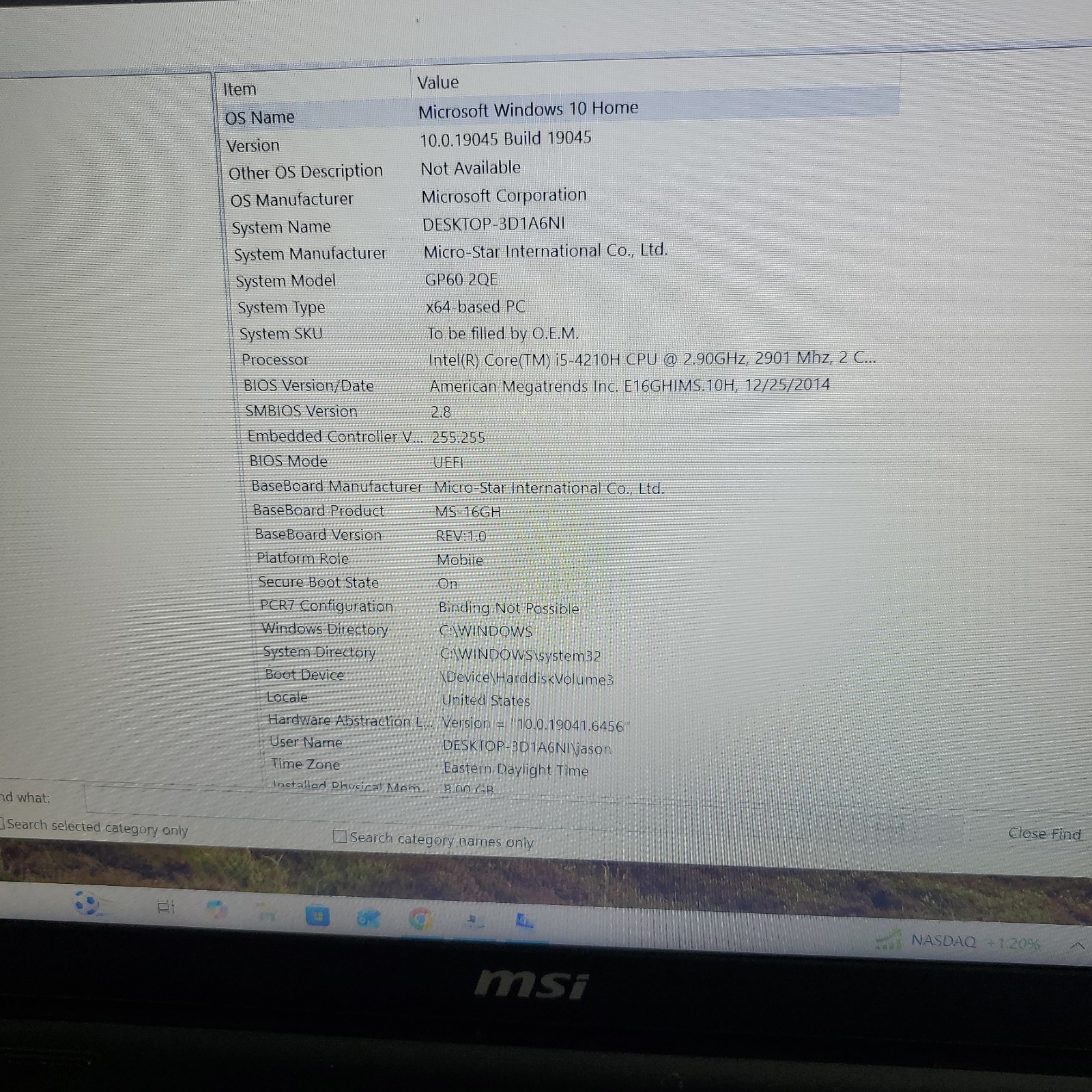 Msi MS-16GH 8gb 256gb Nvidia 940m Trackpad Not Responsive – Excellent Condition