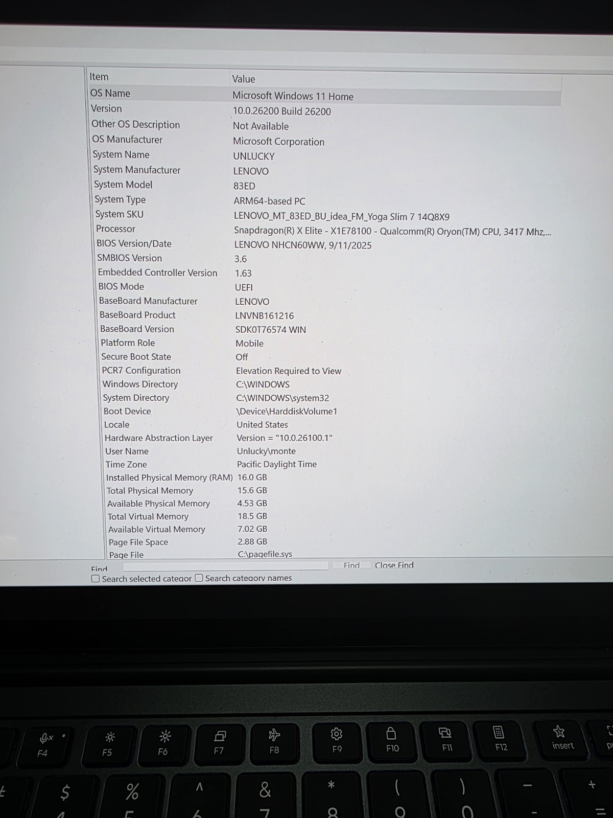Lenovo Yoga Slim 7x 14.5″ Snapdragon X Elite X1E-78-100 16GB 512GB SSD
