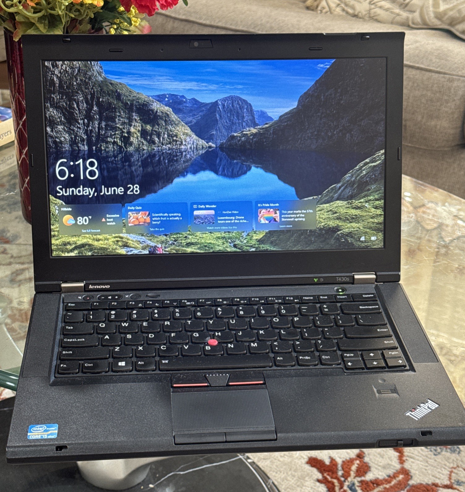 Lenovo Thinkpad T430s 14″ Core i5-3320 2.6GHz 12GB RAM 640GBHDD W/MS Office 2016
