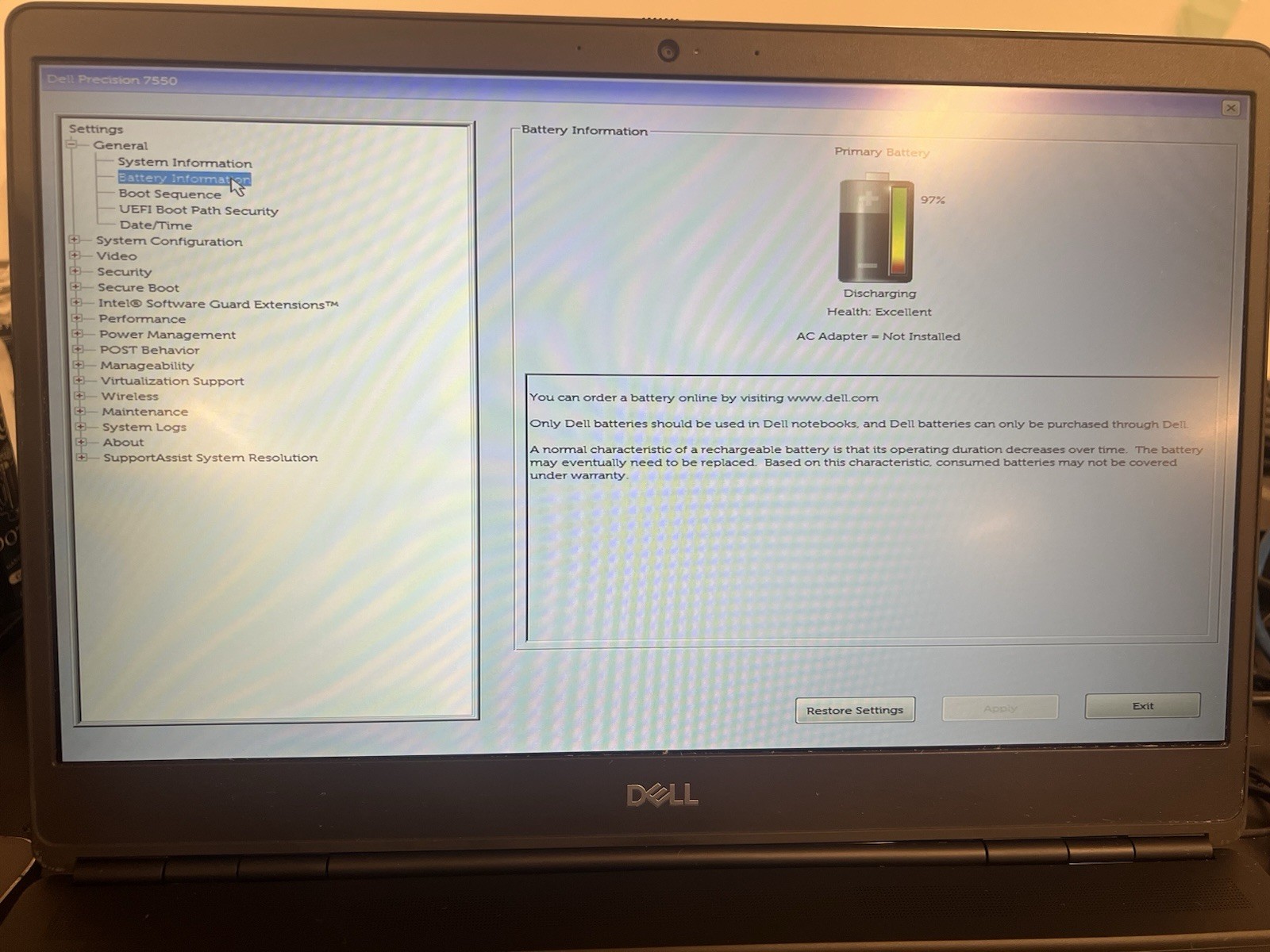 Dell Precision 7550 15.6 FHD i9-10885H vPro 64GB RAM 1TB SSD Fingerprint Win11