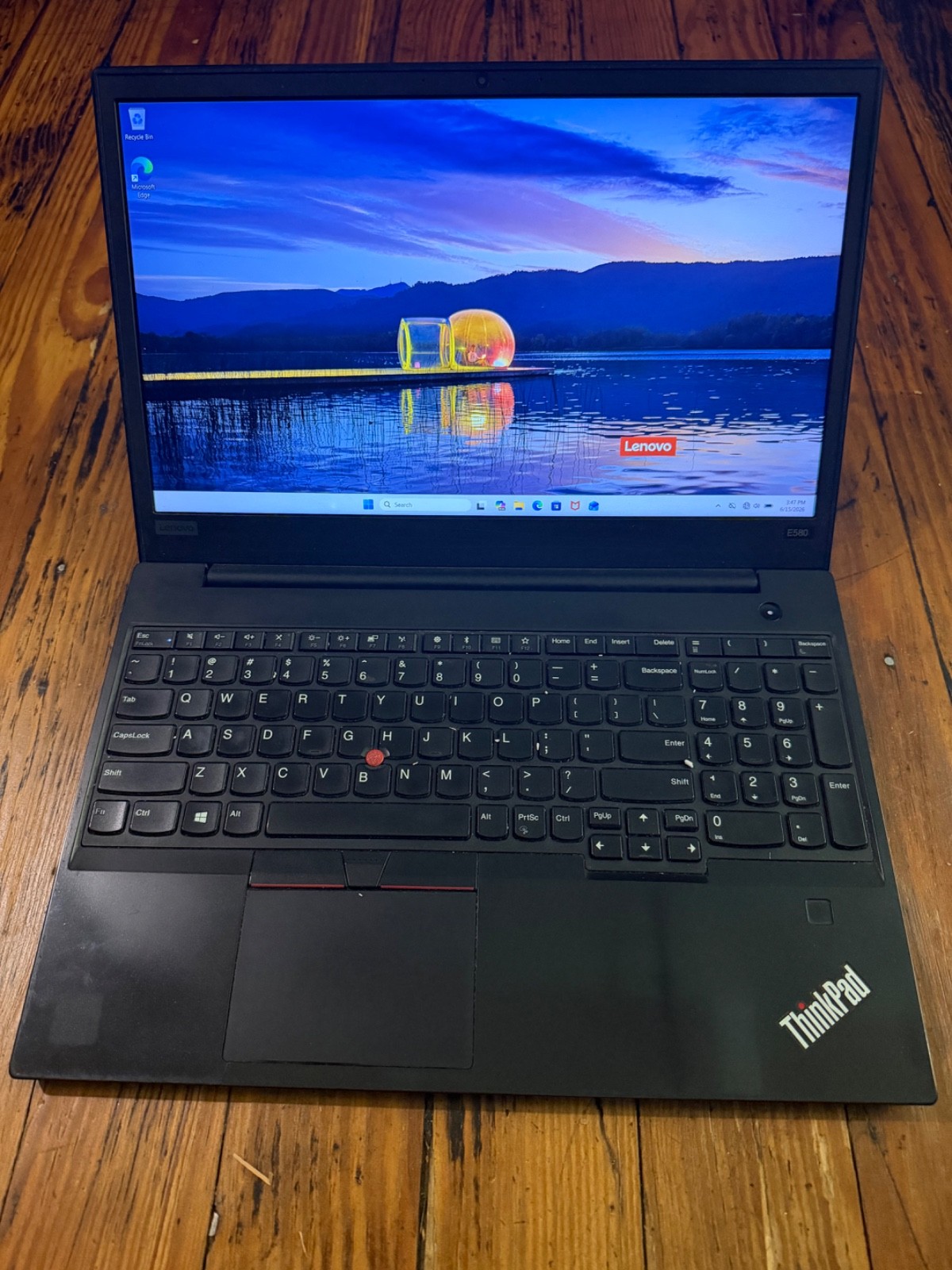Lenovo ThinkPad E580 i5-8250U 8GB RAM 256GB SSD Windows 11 Laptop
