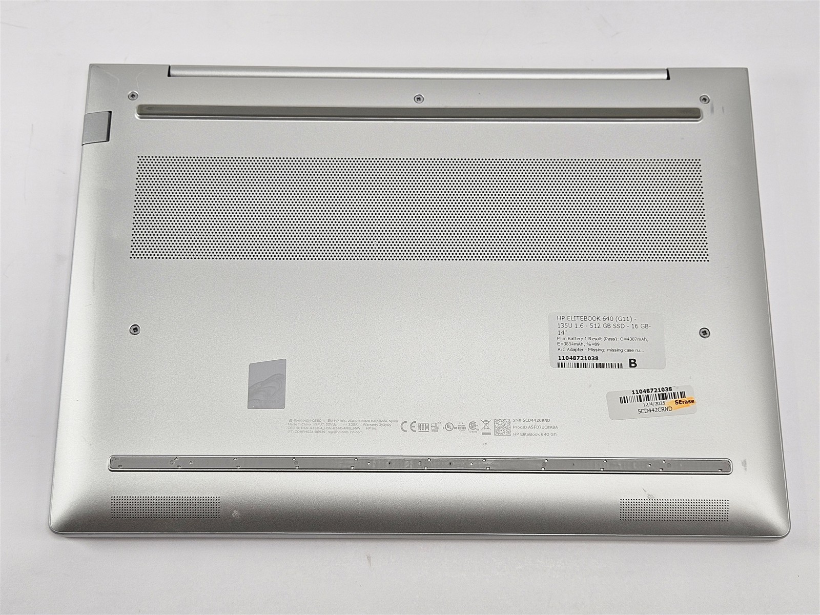 HP EliteBook 640 G11 Core Ultra 5 135U 16GB RAM 512GB SSD GPU No OS