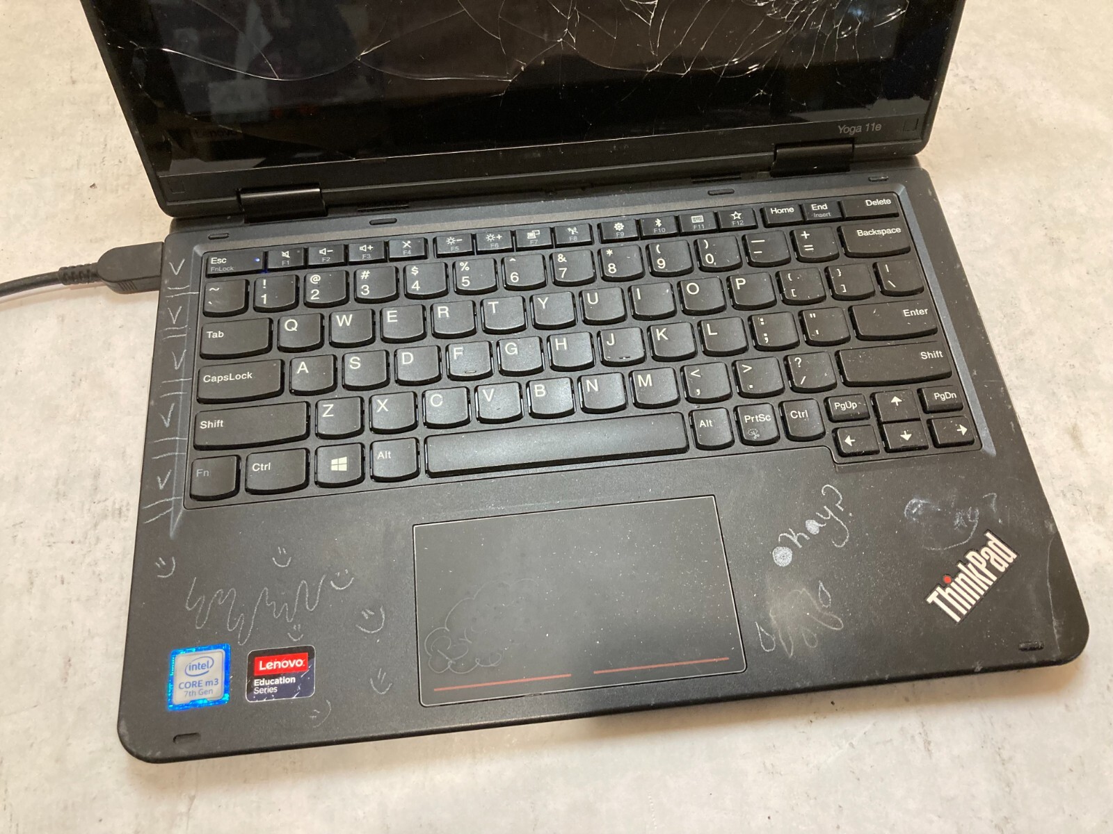 Lenovo ThinkPad Yoga 11e Laptop 11″ Intel Core m3 7th Gen DAMAGED LOCKED BIOS-PP