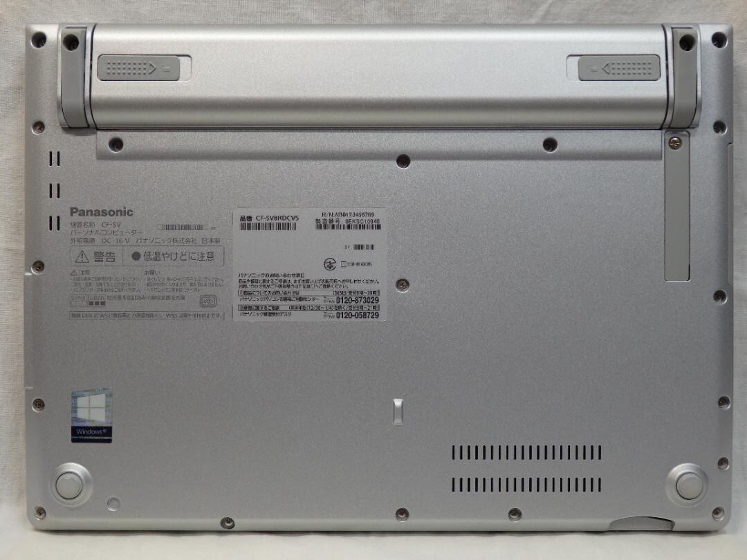 Panasonic Let’s Note CF-SV8 SV8 Corei5-8365U 1.60GHz 8GB SSD 256GB USED Japan