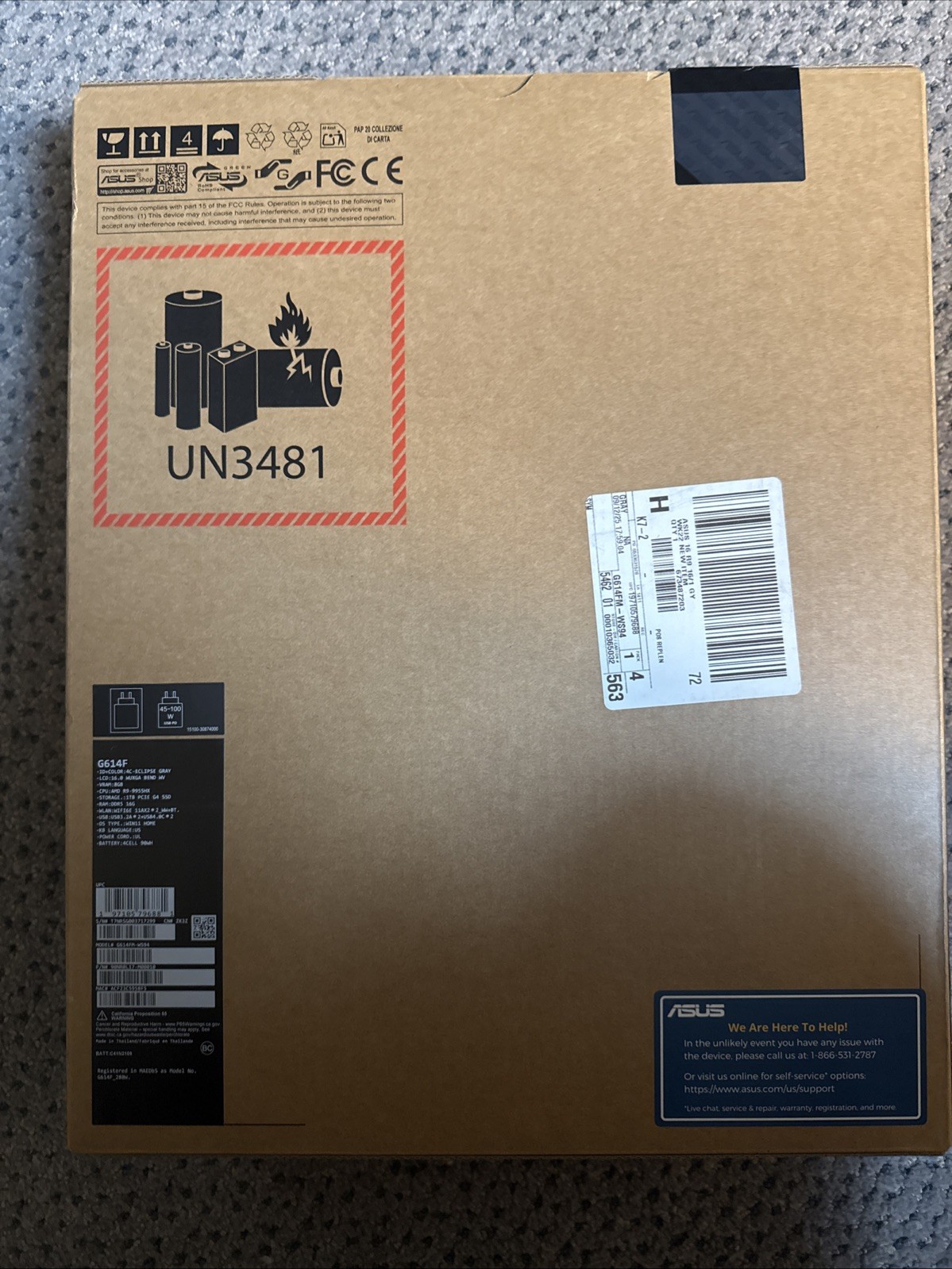 ASUS – ROG Strix G16 2025 16” 165Hz Ryzen 9 9955HX 16GB RAM 1TB SSD RTX 5060 8GB