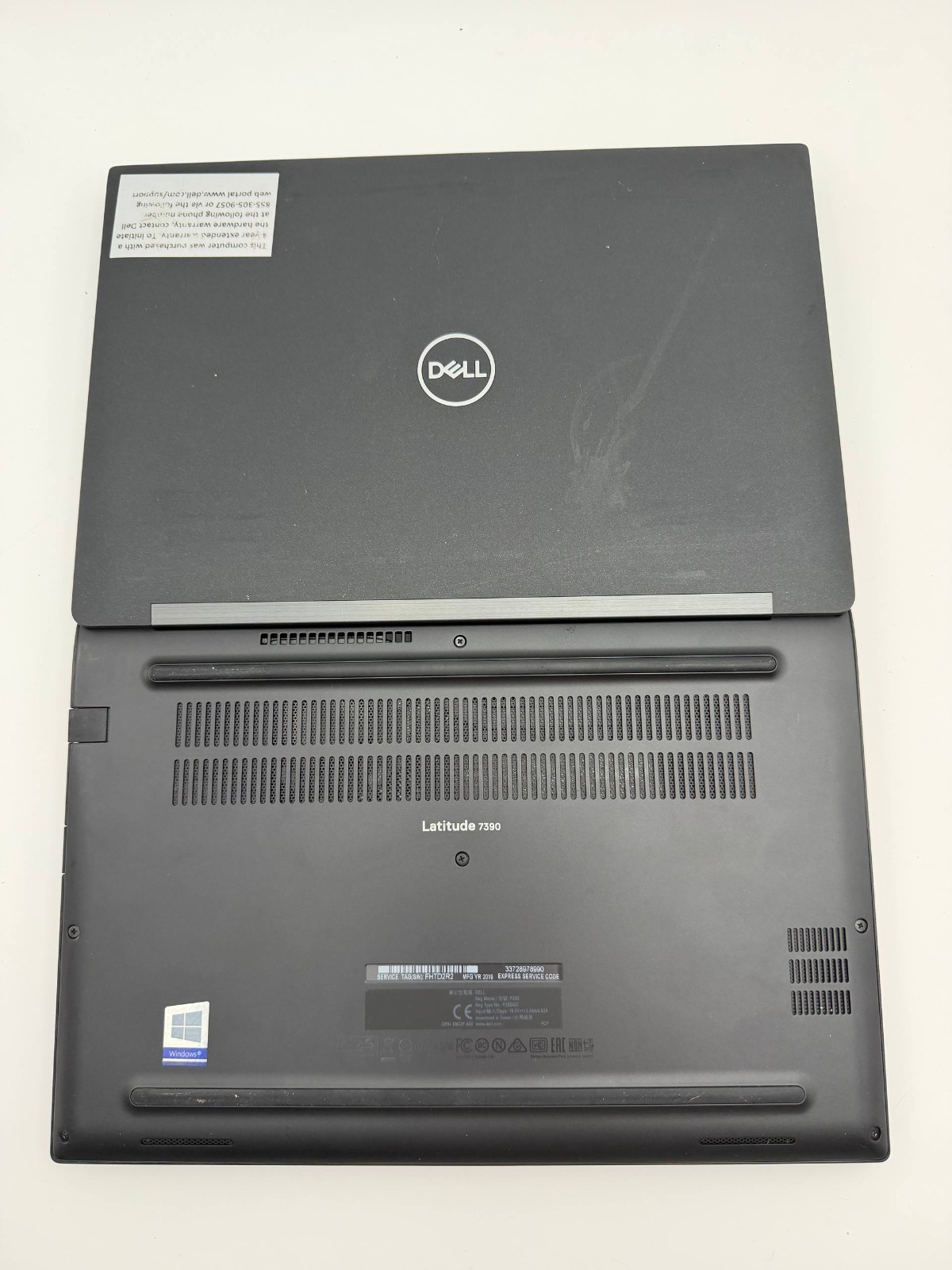 Lot of 2 Dell Latitude 7390 Intel Core i5-8350u Non-touch no ssd/ram/charger