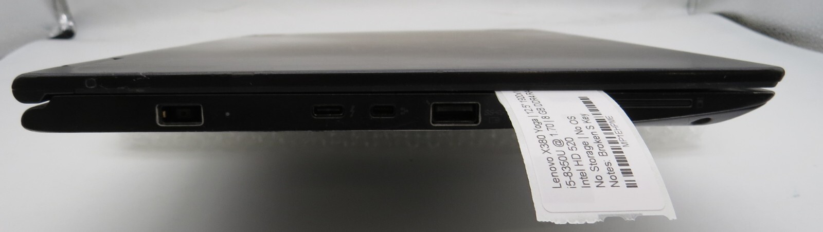 Lenovo X380 Yoga-12.5″-i5-8350U@1.70GHz-8GB DDR4 RAM-NO STRG-NO OS **READ**