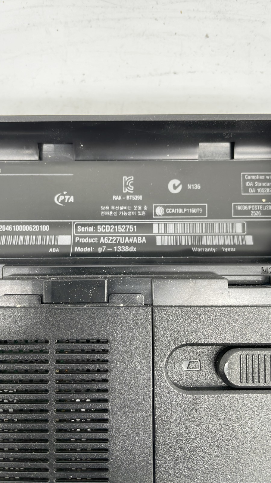 HP Pavilion g7-1338dx 17.3″ Intel Core i3 Processor Laptop