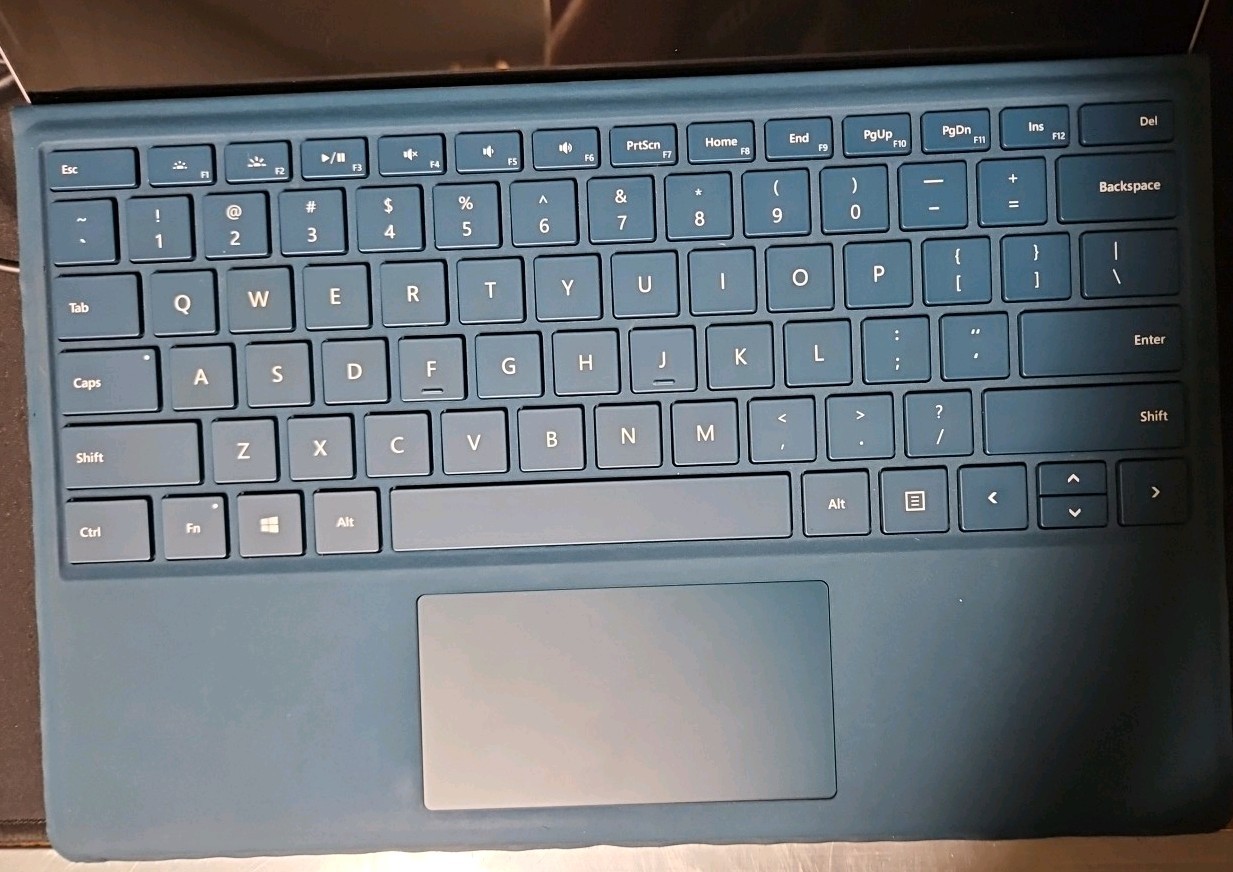 Microsoft Surface Pro 4 1724 256GB Blue Used Working With Case and power supply