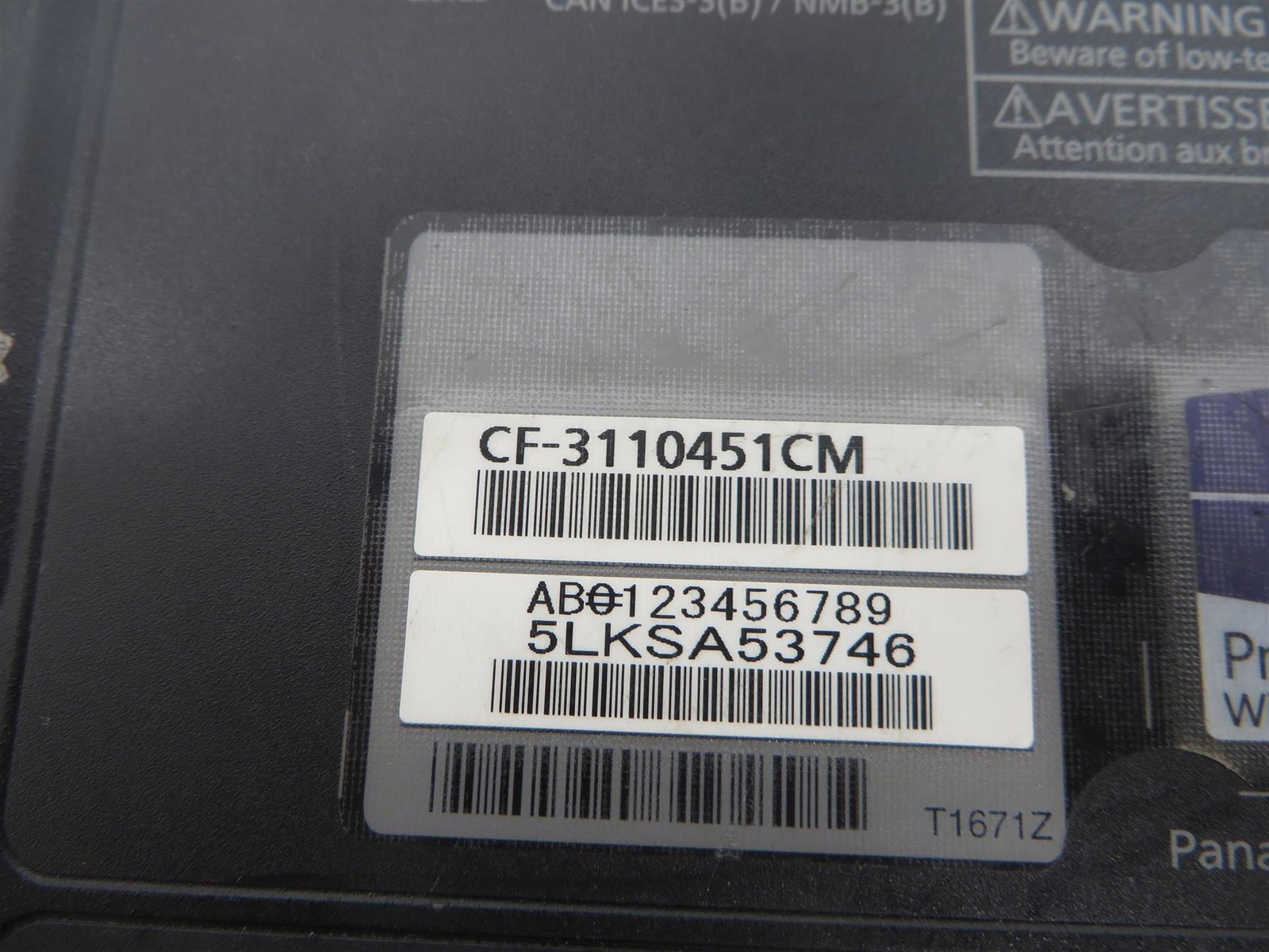 Panasonic ToughBook CF-31 Core i5-5300U 2.3GHz 8GB 750GB HHD