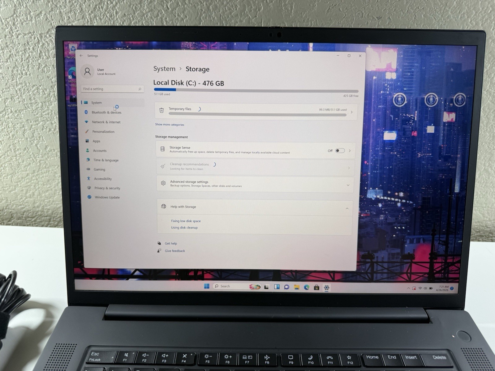 LENOVO THINKPAD P1 Gen 4 2560×1600 I7-11850H 512GB 32GB RAM NVIDIA T1200 WIN 11